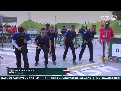 UAE SWAT CHALLENGE 2025 THAILAND A - Compilation of clips: Thai police team A secures 6th place w...