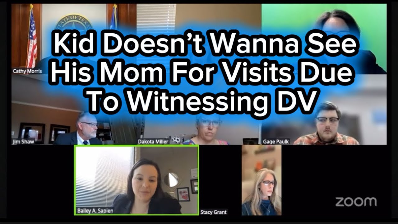 Kid Doesn’t Wanna See His Mom For Visits Due To Witnessing DV #custodybattle #familycourtplaylist