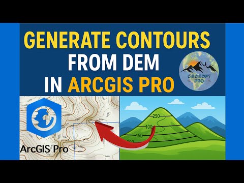 Generate and Label Contours from DEM in ArcGIS Pro | Contour Polygons & Single Elevation Lines #gis