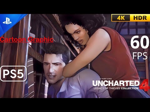Uncharted 4 - Nathan vs Nadine (Cartoon graphic)