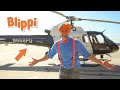Blippi Explores A Police Helicopter Vehicles For Kids Blippi Educational Videos For Kids