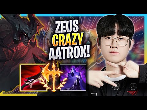 ZEUS CRAZY GAME WITH AATROX! - T1 Zeus Plays Aatrox TOP vs Sylas! | Season 2023