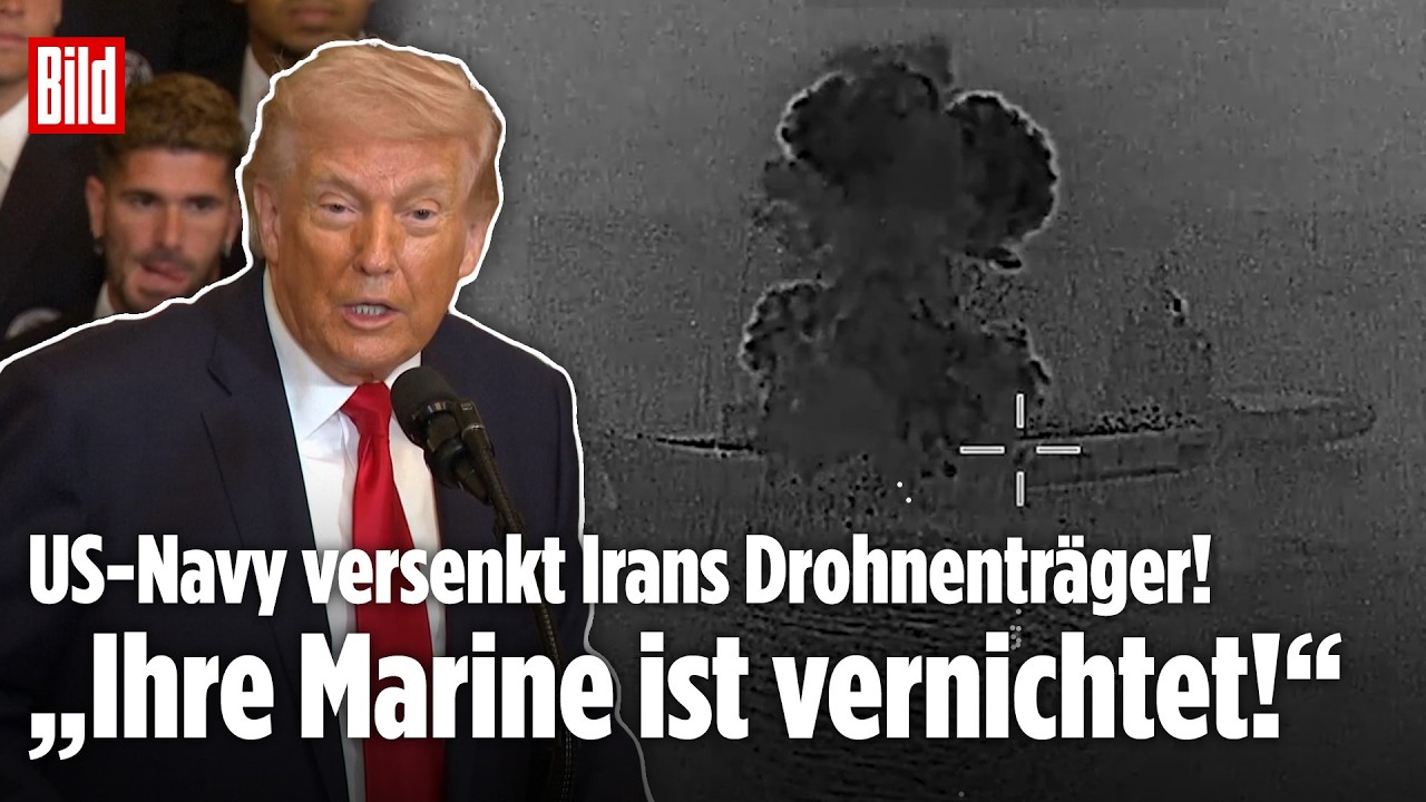 SCHLAG GEGEN DEN IRAN: USA melden Zerstörung von Drohnenträger „Shahid Mahdavi“