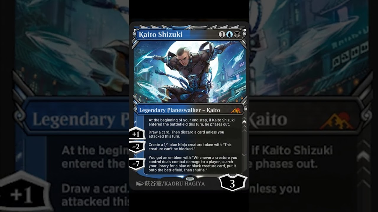 🥷 Which Kaito Shizuki Artwork is Your Favorite?! Magic the Gathering Arena MTG Kamigawa