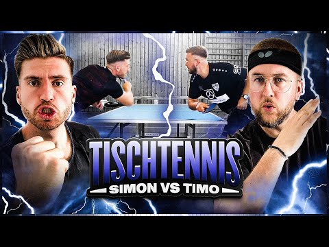 Das DUELL der TISCHTENNIS-GIGANTEN Timo VS Simon 🏓😱 Einer KASSIERT ARSCHSCHIEßEN von ALLEN 😂