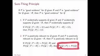Week 11, lecture 3 - sure-thing principle, part 1
