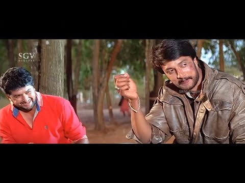 Kiccha Sudeep Decent Ragging Rekha In College | Comedy Scene | Huchha Kannada Movie
