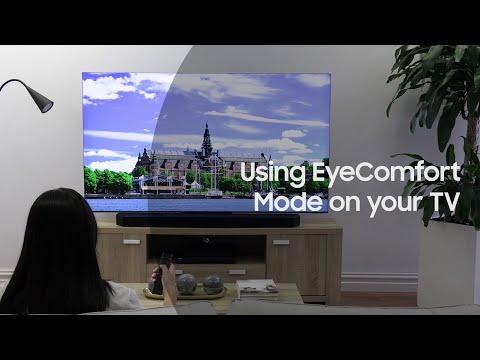 Using EyeComfort Mode on your Samsung TV
