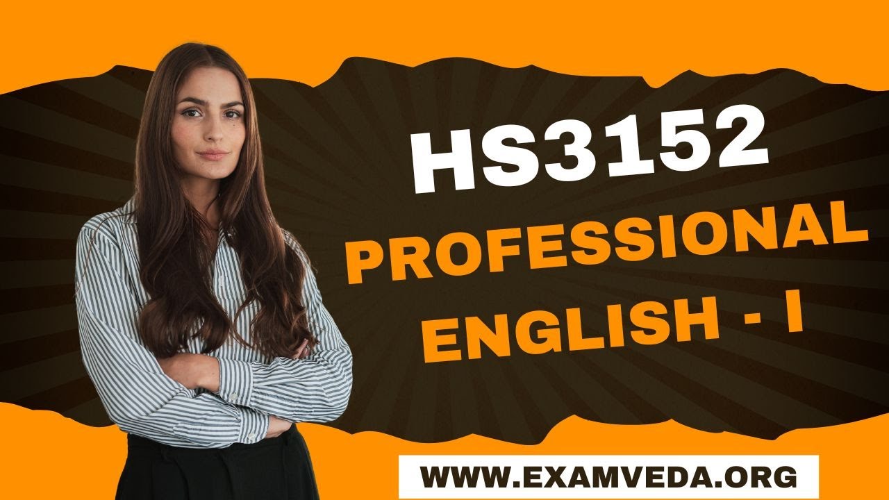 HS3152 Professional English – I Notes PDF Download