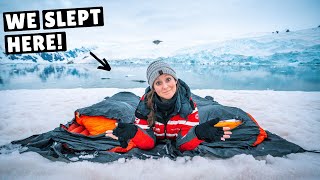 WE SLEPT OUTSIDE IN ANTARCTICA! (camping in the snow) - YouTube