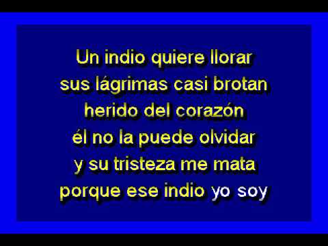 KARAOKE BANDA MACHOS - UN INDIO QUIERE LLORAR