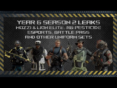 Mozzie & Lion Elite, R6 Parasite, Esports & Battle Pass Leaked Uniforms of Y6S2 - Rainbow Six Siege