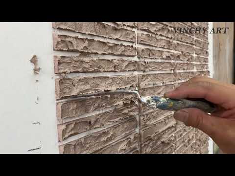 Vinchy Art丨Wabi Sabi Abstract Tranquility Art Painting 丨3D Plaster Wall Decor