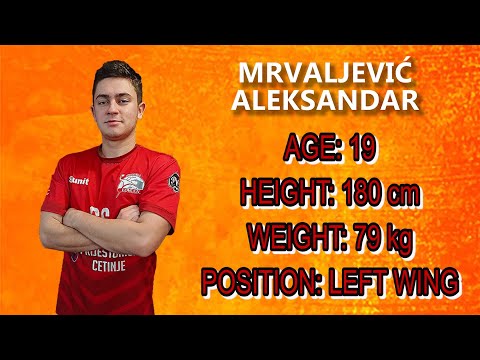 Mrvaljević Aleksandar Aco Handball Player(HC Lovćen 2020)Left Wing  highlights