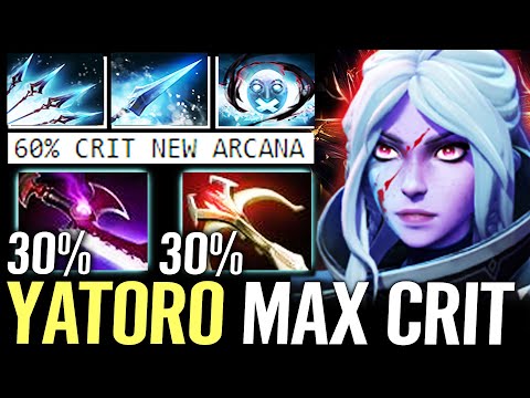 🔥 YATORO Drow Ranger ARCANA 60% Crit Chance — Silver Edge + Daedalus Strongest Bow Dota 2 Pro