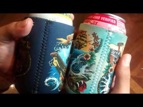 Review- Boater Cozy (Koozie) 4 pk Boating Gifts In Old School Tattoo Style, Pirate Party