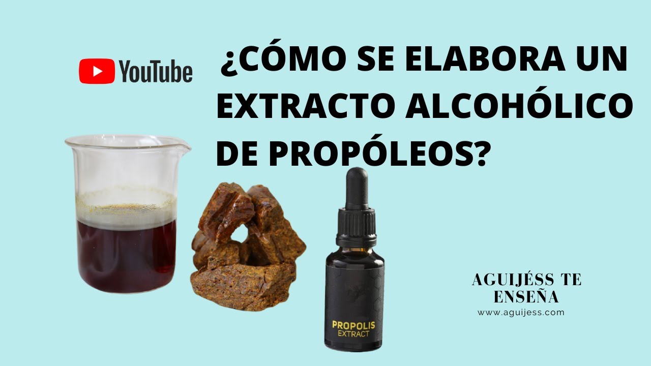 ELABORACIÓN DE EXTRACTO ALCOHÓLICO DE PROPÓLEOS