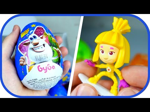 🎁 Booba and the Fixies. Opening big chocolate surprises.