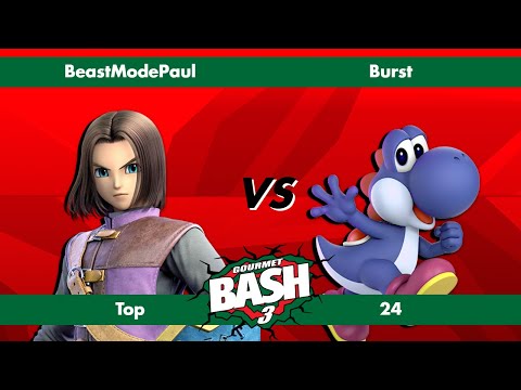 Gourmet Bash #3 - BeastModePaul (Hero) vs Burst (Yoshi) - Ultimate Singles - Top 24