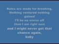 Westlife Lyrics Can´t lose what you never had