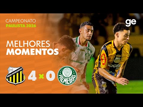 NOVORIZONTINO 4 X 0 PALMEIRAS | MELHORES MOMENTOS | 4ª RODADA | CAMPEONATO PAULISTA 2026l