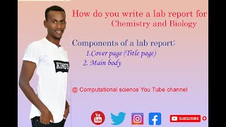 How to write a lab report for chemistry ? || how to write a lab report for Biology?