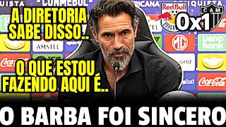 DESABAFOU!! OLHA O QUE EDUARDO DOMINGUEZ SOLTOU APÓS RB BRAGANTINO 0 x 1 ATLETICO
