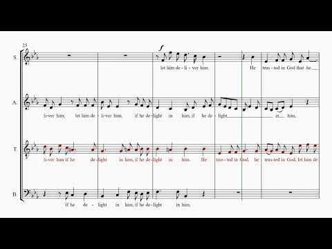 Handel's Messiah Part 28 - He trusted in God - Tenor practice part