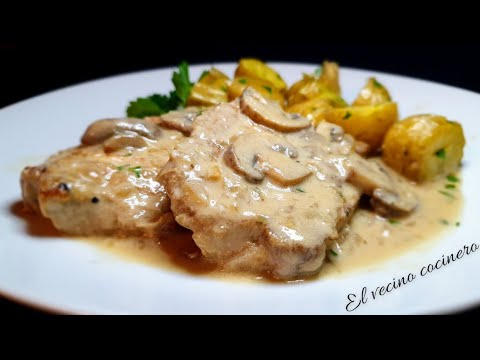 Lomo en SALSA de champiñones ¡¡¡BRUTAL!!!