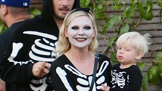 Spooky Fun with Kirsten Dunst and Family: Trick-or-Treating Adventures!#kirstendunst #family