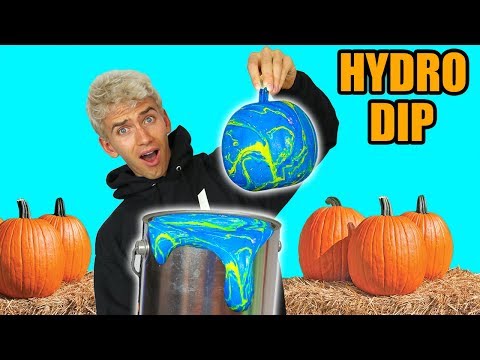 HYDRO DIP PUMPKIN!! (GHOST WARNING) Video