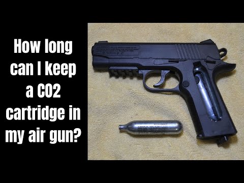 How long can I keep C02 cartridge in my air gun?