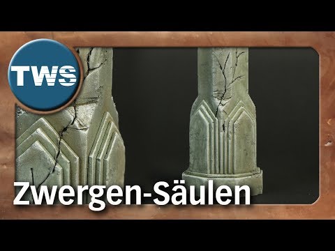 Tutorial: how to build dwarven pillars from The Lord of the Rings (wargaming terrain, tabletop, TWS)