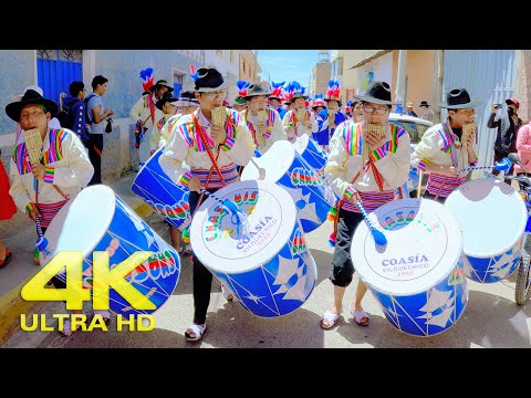 Sikuris "LOS CHASQUIS" de Coasia - Vilquechico ▶ Video en 4K ▶Concurso de Sikuris 2022 | Pasacalle
