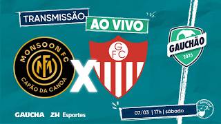 JOGO COMPLETO: MONSOON 2x0 GUARANY | QUADRANGULAR DO REBAIXAMENTO | GAUCHÃO | 07/03/2026