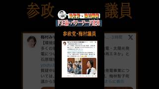 参政党・梅村議員、"ド正論"パワーワード連発#shorts #参政党 #神谷宗幣 #国会
