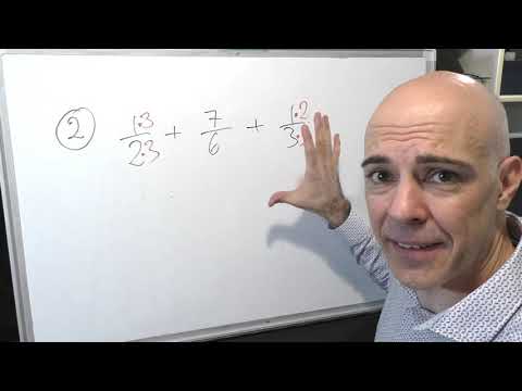 SUMA DE TRES FRACCIONES CON DIFERENTE DENOMINADOR