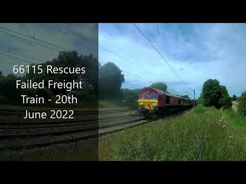 66115 Rescues Failed Freight Train - 20th June 2022