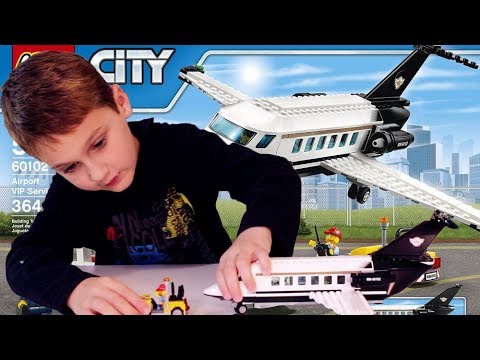 LEGO CITY Airport VIP Service (60102) Unboxing, Timelapse Build, Review and Play FUN