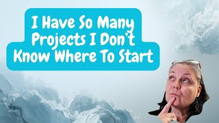 I Have So Many Project I Don't Know Where To Start #fyp #crochet #sewing