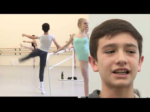Finnian Carmeci at Oregon Ballet Theatre's school.