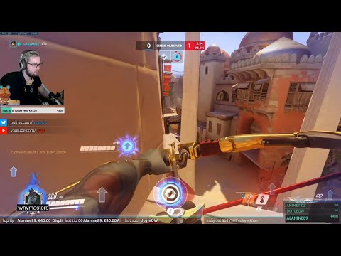 ARRGE HANZO MAIN - 33 ELIMS! [ OVERWATCH SEASON 24 TOP 500 ]