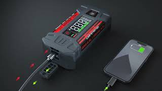 Štartovací zdroj (JumpStarter), 74Wh/2500A, 12V