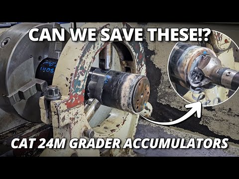 Seized Solid! Can We Save These CAT 24M Grader Accumulators? Part 1
