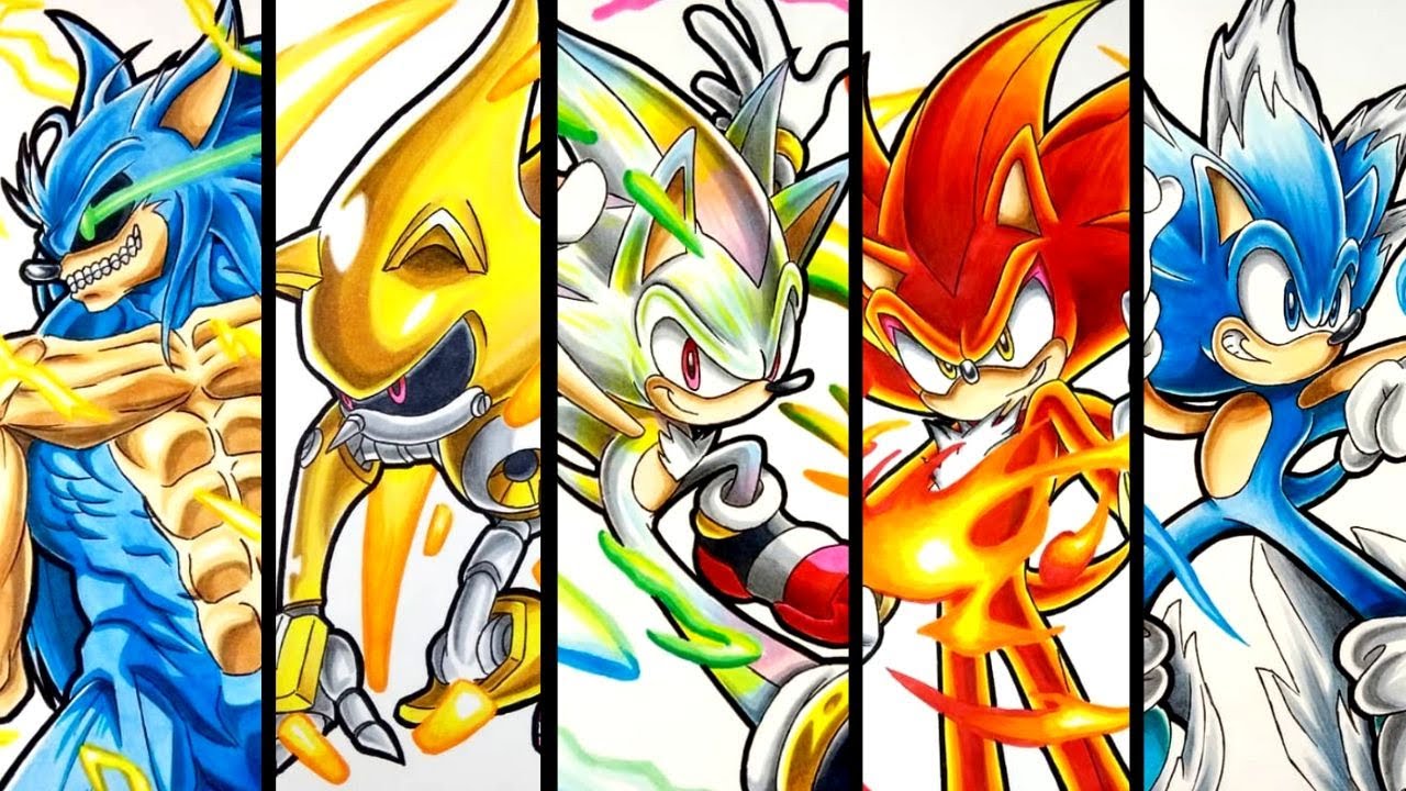 Drawing Sonic Characters - Compilation 30