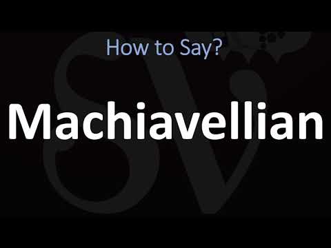 How to Pronounce Machiavellian? (CORRECTLY)