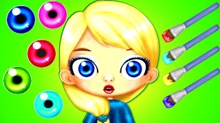 Fun Princess Care Frozen Elsa Dress up Makeover Kids Games Learn Colors & Hair Salon Games for Girls