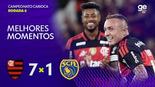 FLAMENGO 7 X 1 SAMPAIO CORRÊA | MELHORES MOMENTOS | 6ª RODADA CAMPEONATO CARIOCA | ge tv