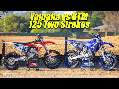 2020 Yamaha YZ125 VS KTM 125SX Two Stroke - Motocross Action Magazine