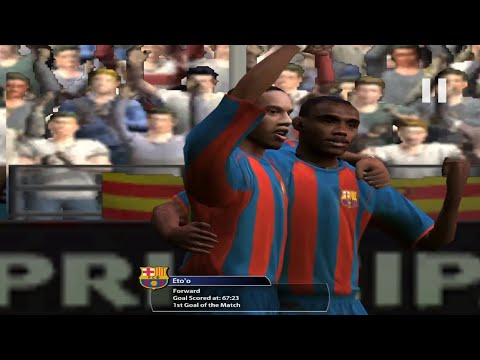 Samuel Eto'o Goal vs Atletico Madrid | FIFA 2005